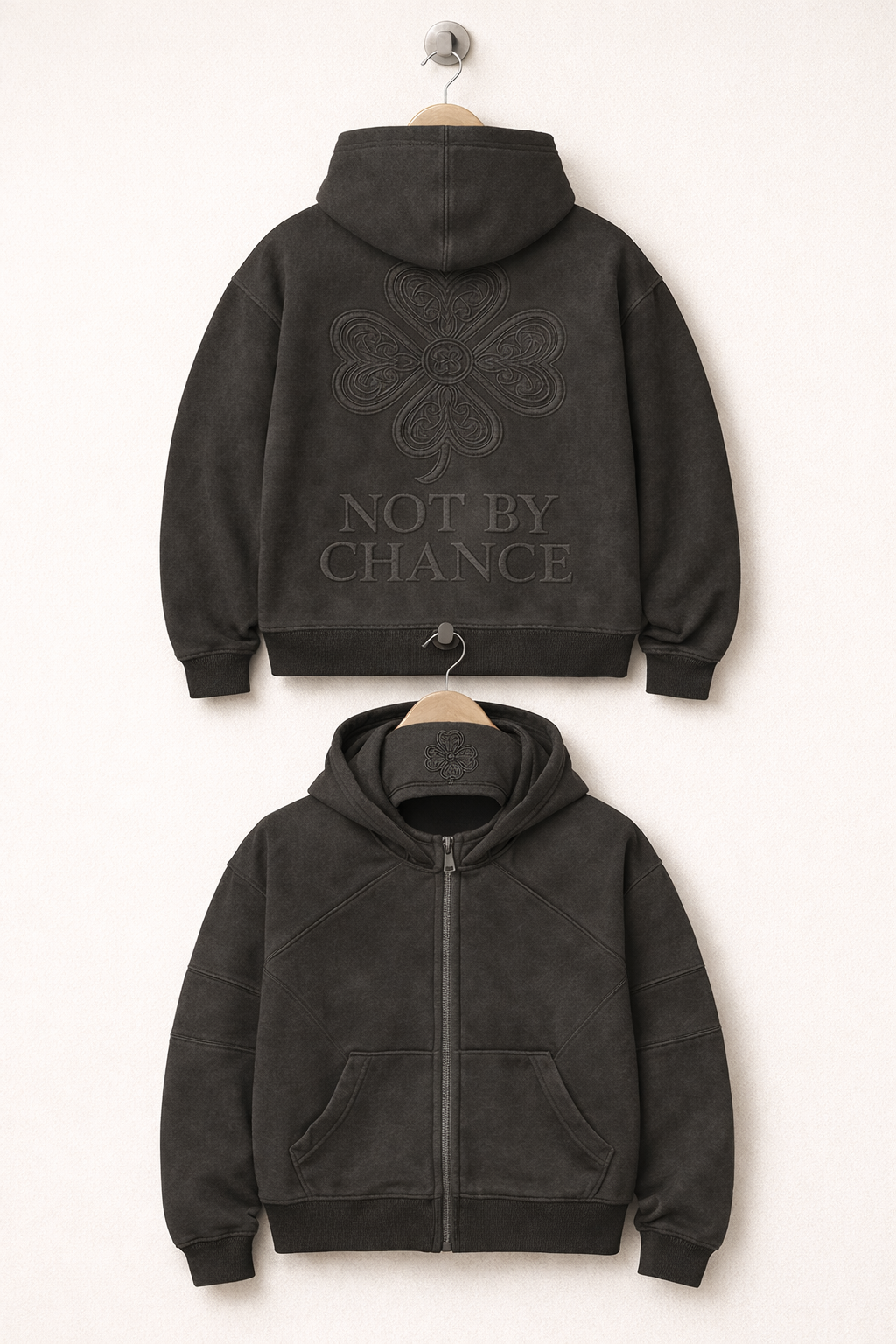 KUROBA — NOT BY CHANCE Zip Hoodie